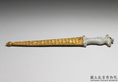 图片[2]-Jade dagger with gem-inlaid hilt, 18th-19th c., work of the Ottoman Empire-China Archive